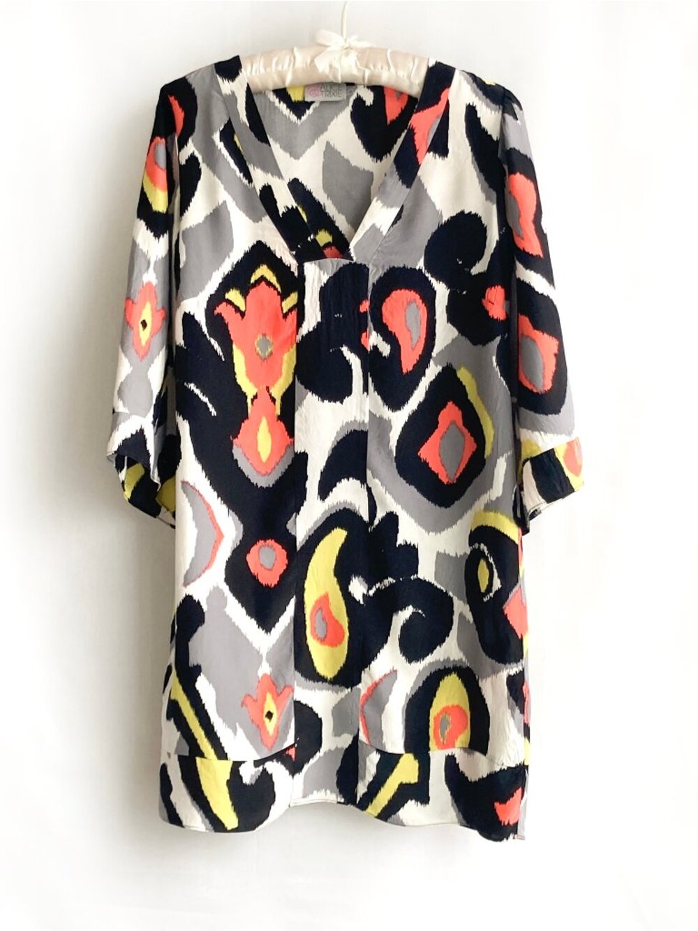 Alice & Trixie Silk Sheath Dress with Vibrant Print